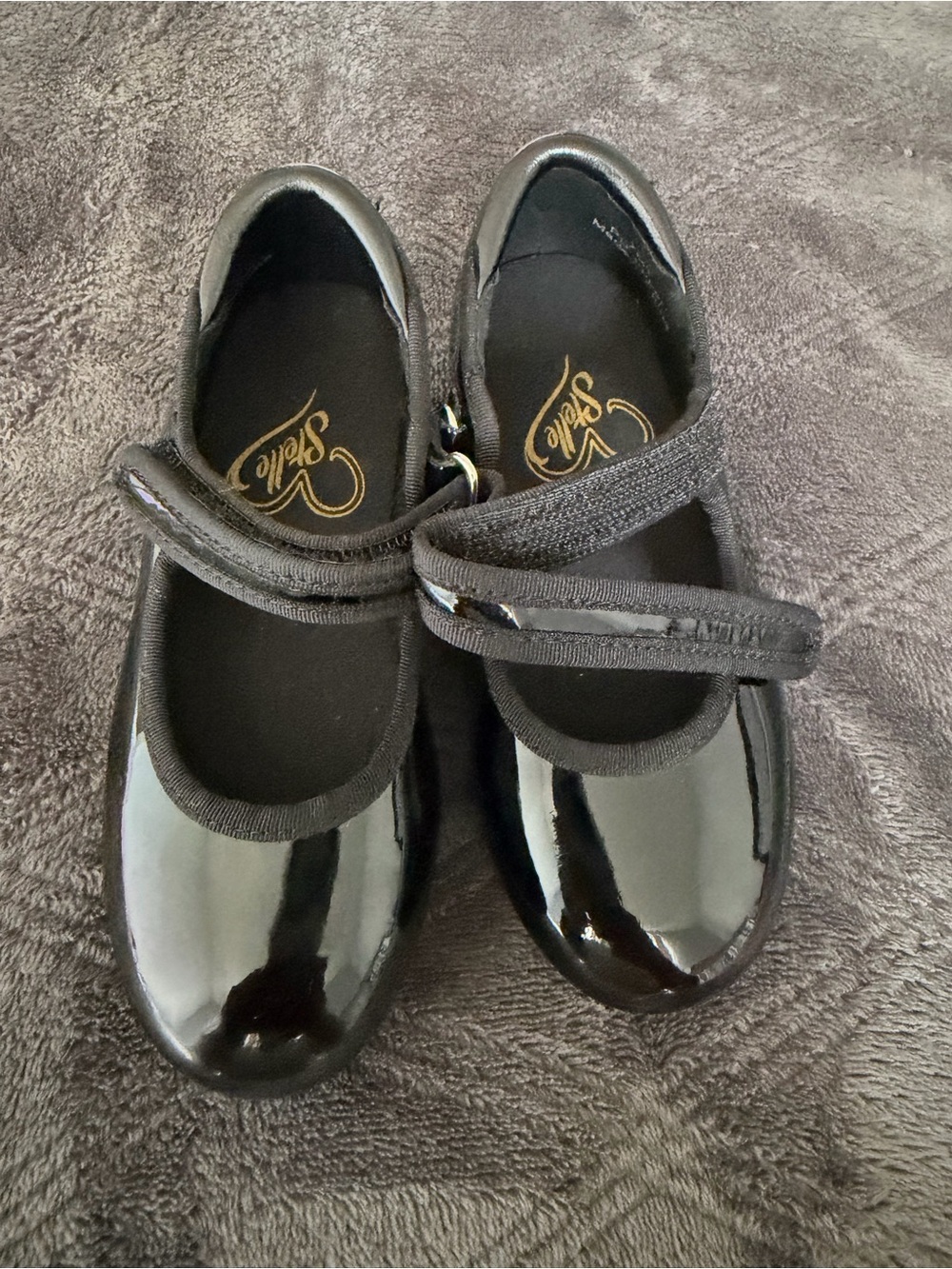 Stelle Black Patent Mary Jane Dress Shoes for Kids